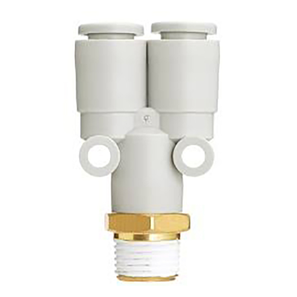 KQ2U/KQ2UD စီးရီး Y-Type Multi-Port Push-in Fittings