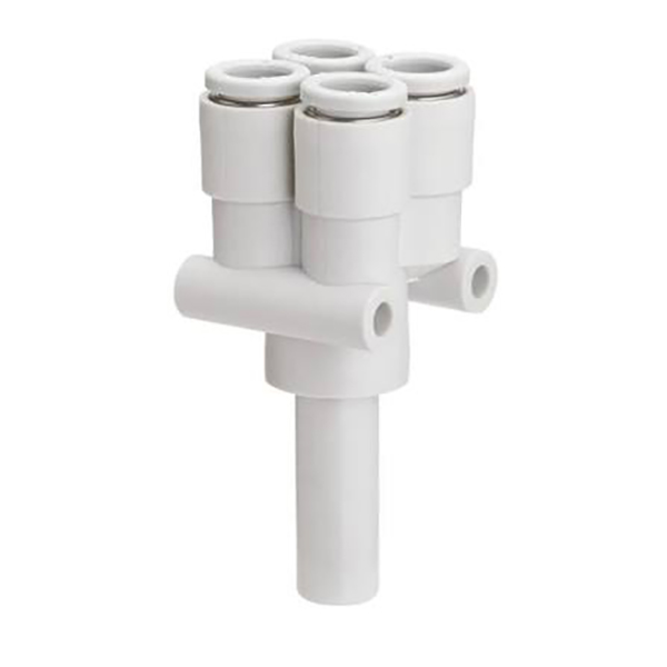 KQ2X / KQ2XD စီးရီးများ ဖြတ်တောက်ခြင်း Multi-Way Push-in Fitting